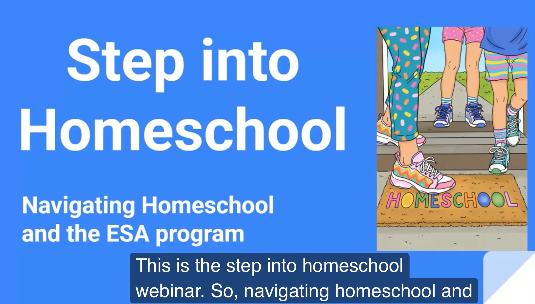 Step into Homeschool Webinar